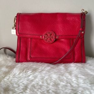 Authentic Tory Burch red crossbody bag